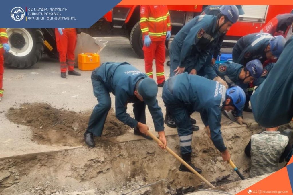 Երևանում կոյուղագծի անցկացման աշխատանքների ժամանակ փլուզում է տեղի ունեցել․ մեկ մարդ մահացել է